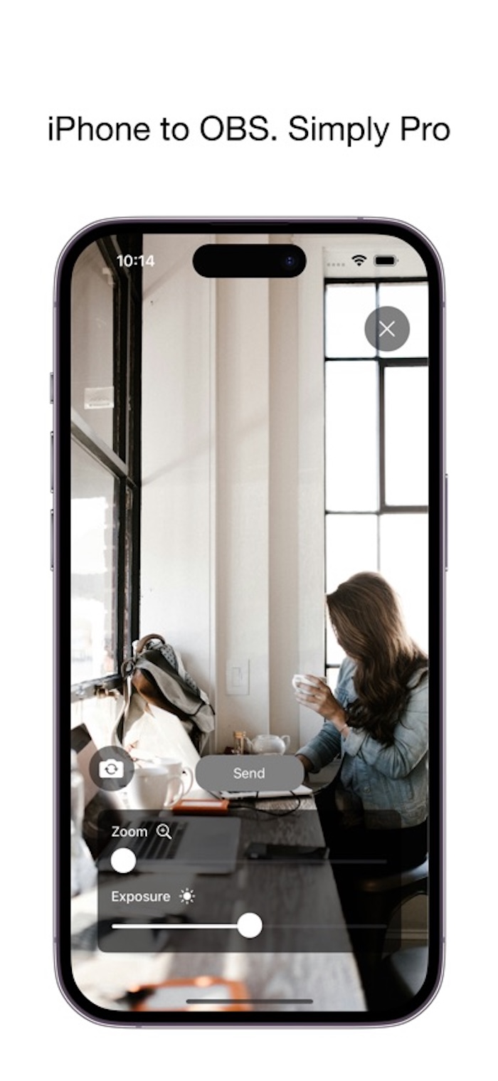 Camera for OBS Studio App Interface